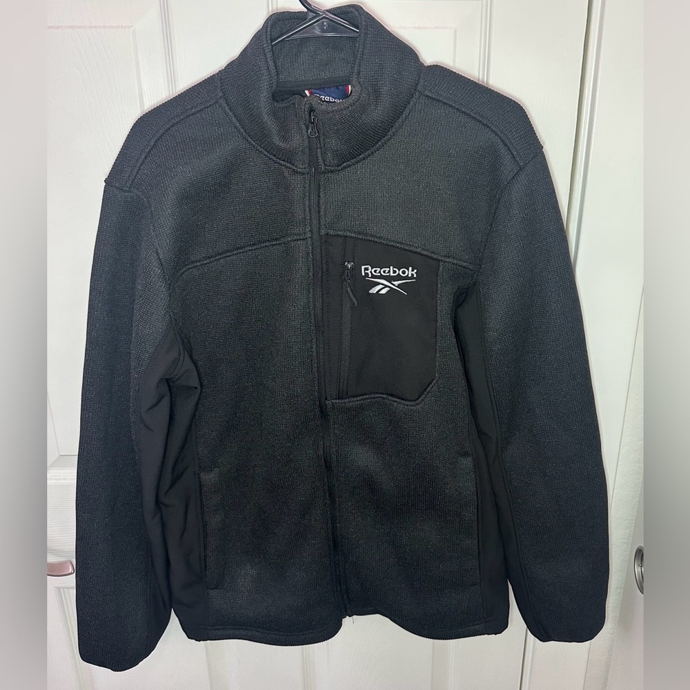 Reebok Men's Black Zip Up Fleece